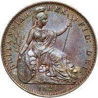 Great Britain. Farthing, 1821 Choice Unc - 2