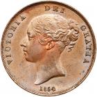 Great Britain. Halfpenny, 1854 PCGS MS63 BR