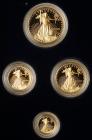 1989 4-Piece American Gold Eagle Proof Set Gem Proof