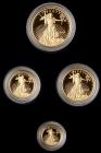 2011-W 4-Piece American Gold Eagle Proof Set Gem Proof