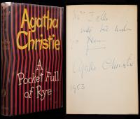 Christie, Agatha. A Pocket Full of Rye, Rare Inscribed and Signed First Edition