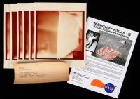 Mercury Program Collection: MR-3 Canary Island Teletype, MR-5, Photographs and Parachute Sample