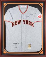 Willie Mays Signed 1951 New York Giants Grey Jersey #24, Rookie of the Year Limited Edition, Cooperstown Collection 6/51 with CO