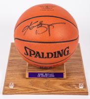 Kobe Bryant Signed Official NBA Basketball, 1996-1997 Rookie Season, LA Lakers with PSA/DNA Cert in Display Case.