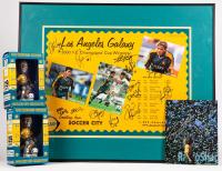 Los Angeles Galaxy: Autographed Signed Poster by Cobi Jones, Mauricio Cienfuegos + 12 Other Players ca. 2001, Framed