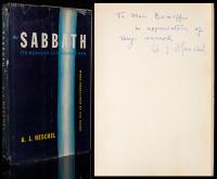 Heschel, Abraham Joshua. The Sabbath, Rare Inscribed and Signed First Edition (1951)