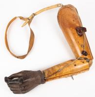 WWI Antique Prosthetic Arm, Perfect Steampunk Aesthetic, Scarce.