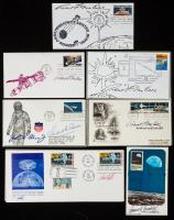 Trove of 65 Autographed Covers by the Illustrators of the Postal Stamps Affixed, Most First Day of Issue including Robert McCall