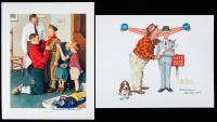 Norman Rockwell. "Final Speech" and "Mighty Proud" Signed Litho and Signed Print