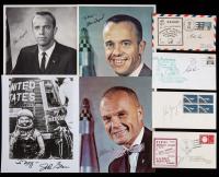 Mercury & Gemini Astronaut Autographed Photos/Covers, 13 Signed Pieces