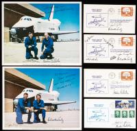 Space Shuttle Enterprise (OV-101) Approach and Landing Tests Crew-Signed Color Photos and Covers: Haise, Fullerton, Engle & Trul