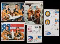 STS-1, STS-2, STS-3, STS-4, All Shuttle Columbia, Two Member Crews, Eight Multi-Signed Photos and Covers