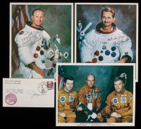 Collection of Skylab Astronauts, 7 Signed Pieces Including Moonwalker Charles Conrad