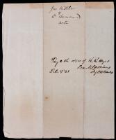 Hayes, Rutherford B. -- Promissory Note Signed His First Year as an Attorney, 1845