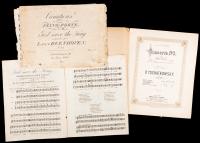 Sheet Music: "Tschaikowsky's Concerto No.3 For Piano and Orchestra" Published by P. Jurgenson. Beethoven Piano Forte "God Save t