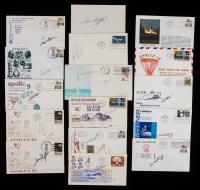 Collection of Apollo 8 Through Apollo 16 Signed Covers, Many Commemoratives, 5 Moonwalkers Signing Including Neil Armstrong