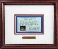 Apollo 11: Kapton Foil Segment Removed From Columbia CM 107 with COA by Terry N. Slezak Lunar Receiving Lab and Decontamination