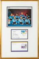 STS-51-L, Shuttle Challenger Crew Signed Covers. Scobee, Smith, Resnik, Onizuka, McNair and McCauliffe on One Cover, Jarvis on A