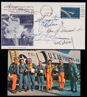 WITHDRAWN - Mercury 7 Astronauts: All Seven Signing a Scarce Philatelic Cover of John Kennedy Speaking at NASA Manned Spacecraft Center, Hou