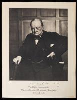 Churchill, Winston S. -- Signed Print Photo