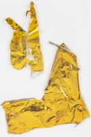 Apollo 13: One Medium Segment, Two Small Segments of Thermal Mylar Film Coating, "Kapton Foil" with COA.