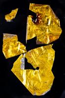 Apollo 13: Two Medium-Small Segments and two Small Segments of Thermal Mylar Film Coating, "Kapton Foil" with COA