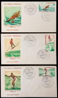 French Polynesia 1971 Water Skiing FDC (90 sets)