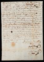 Hewes, Joseph -- Rare War-date Document Signed