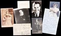 Camille Saint-SaÃ«ns, Yvette Guilbert, Jane Hading, BenoÃ®t-Constant Coquelin & Maurice Chevalier Autographed Letters Signed / P