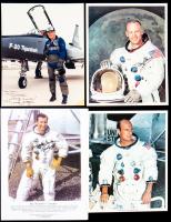 Apollo Astronauts: Signed NASA Photos of Buzz Aldrin, Charles Conrad & Dick Gordon and a Fine Photo of Chuck Yeager Signed.