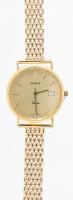 Men's Vintage Geneve 18K Yellow Gold Wristwatch with 14K Yellow Gold Bracelet Band, Keeps Perfect Time