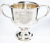 Rare, Near Pristine, Antique Loving Cup Trophy in Sterling Silver; "Millwood Hunt Waverly Farm Challenge Cup, 1929"