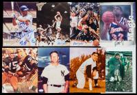 Collection of 101 Signed Photographs by a Diverse Group of Athletes, Mostly Baseball and Basketball: Mantle, Abdul Jabbar, Johns