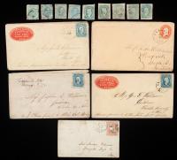 17-piece lot Civil War Letters and Envelops