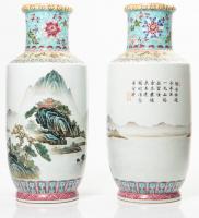 Two Lovely Complimenting Jingdezhen Porcelain Vases ProC Vases of Fine Quality