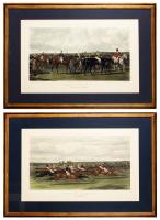 Two Handsome Vintage Original Copper Plate Engravings of Derby Winners, 1889 and 1991. Perfect Pairing