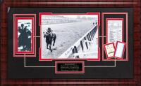 Secretariat: Triple Crown Champion, 1973 Signed Photo by Jockey Ron Turcotte, Legendary Run at the Belmont Stakes