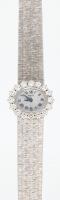 Ladies Piaget 18K White Gold Vintage Watch with Silver Dial and Diamond Bezel, Excellent Condition, Keeps Perfect Time