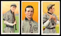 Joe Tinker, Johnny Evers and Frank Chance 1909-11 T206 Baseball Cards of Chicago Cubs Greats Made Infamous by Poem. All Three HO