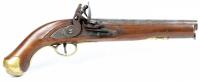 20th Century Reproduction of Early 19th Century Pattern British Military Light Dragoon Flintlock Pistol, ca. 1825