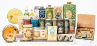 35+ Early to Mid-20th Century Powders and Talcum in Beautiful Lithograph Tins. Rare