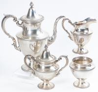 Fisher Sterling Silver Four Piece Coffee Set