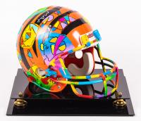 Peter Max; Rare Hand-Painted Cincinnati Bengels Football Helmet Commissioned by the NFL For Superbowl XXIX