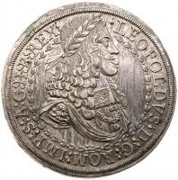 Leopold I (1657-1705). Silver 2 Talers, undated (1680)