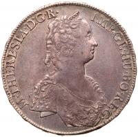 WITHDRAWN - Austria. Maria Theresia, (1740-1780). Silver Taler, 1753 PCGS AU53