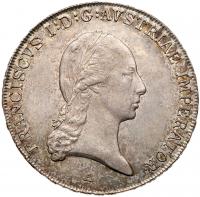 Francis II, (1792-1835). Silver Taler, 1815-A