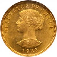 Republic. Gold 100 Pesos, 1926-So