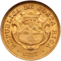 Gold 10 Colones, 1897