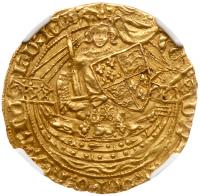 Edward III (1327-77), Gold Half-Noble of three shillings and four pence