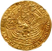 Edward IV, first reign (1461-70), Gold "Rose" Ryal of ten shillings, light coinage (1465-70)